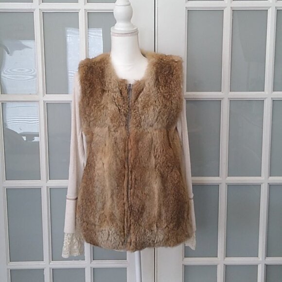 LaRok Luxe 100% Rabbit Fur Vest - Picture 3 of 16